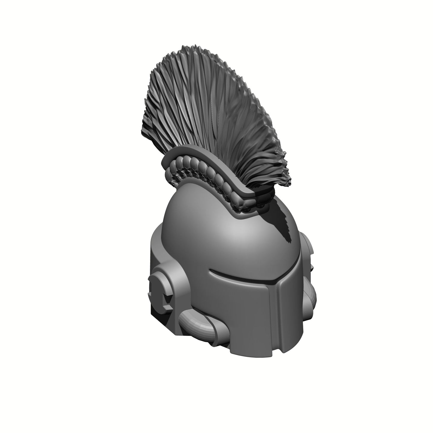 Space Crusader Helmet with Mohawk, Skulls, and Tubes for McFarlane Toys Space Marine Action Figures
