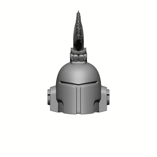 Space Crusader Helmet with Mohawk and Skulls for McFarlane Toys Space Marine Action Figures