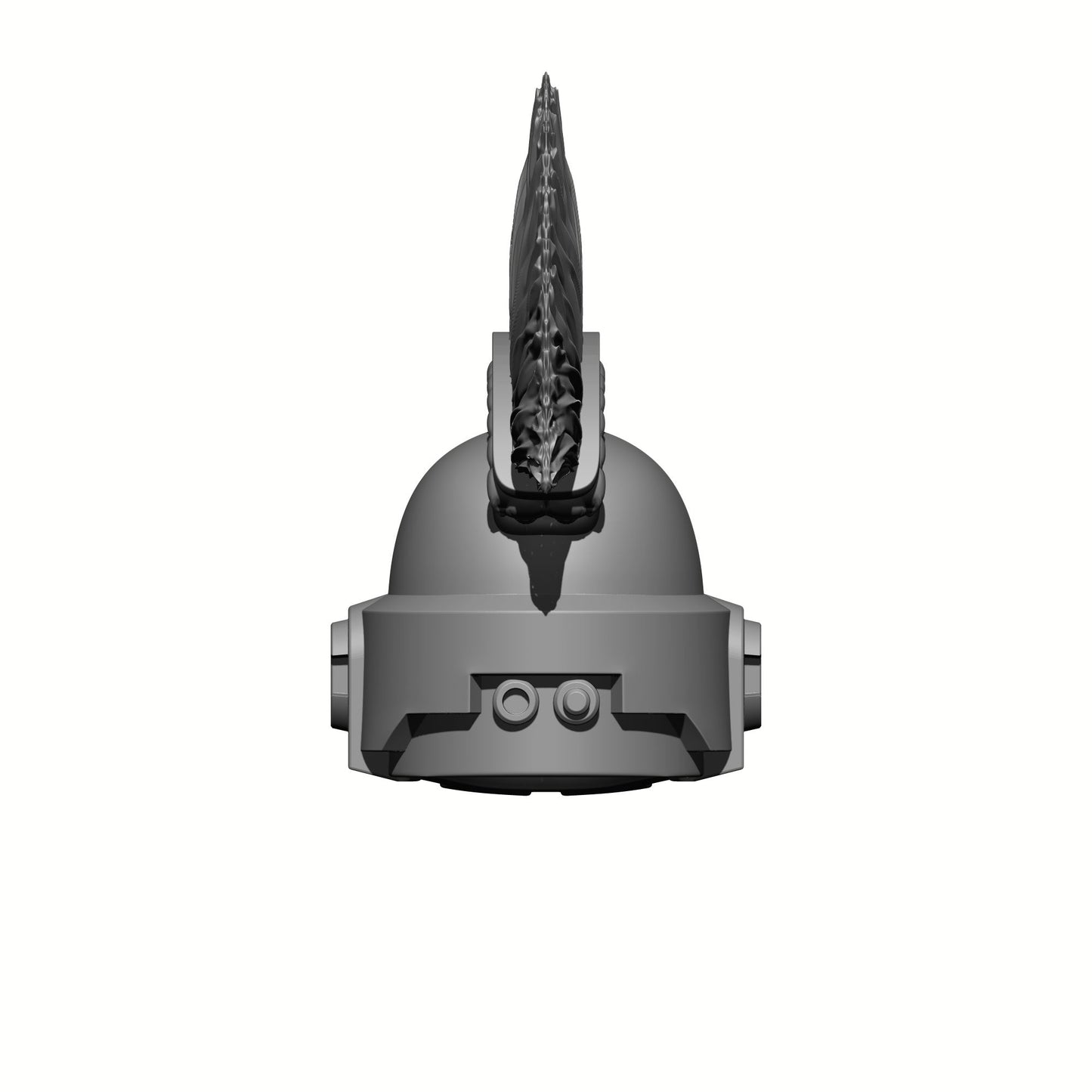 Space Crusader Helmet with Mohawk and Skulls for McFarlane Toys Space Marine Action Figures