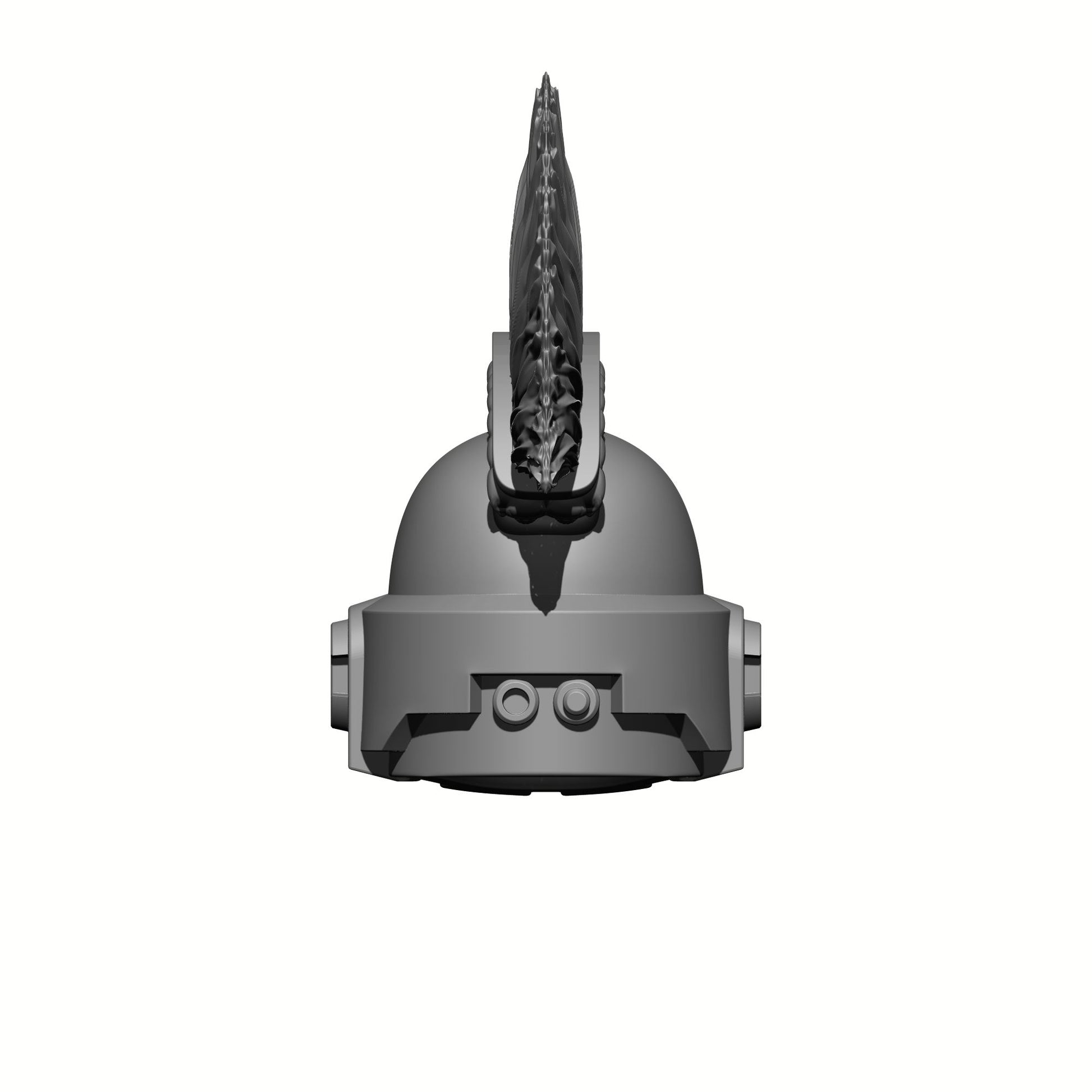 Space Crusader Helmet with Mohawk and Skulls for McFarlane Toys Space Marine Action Figures