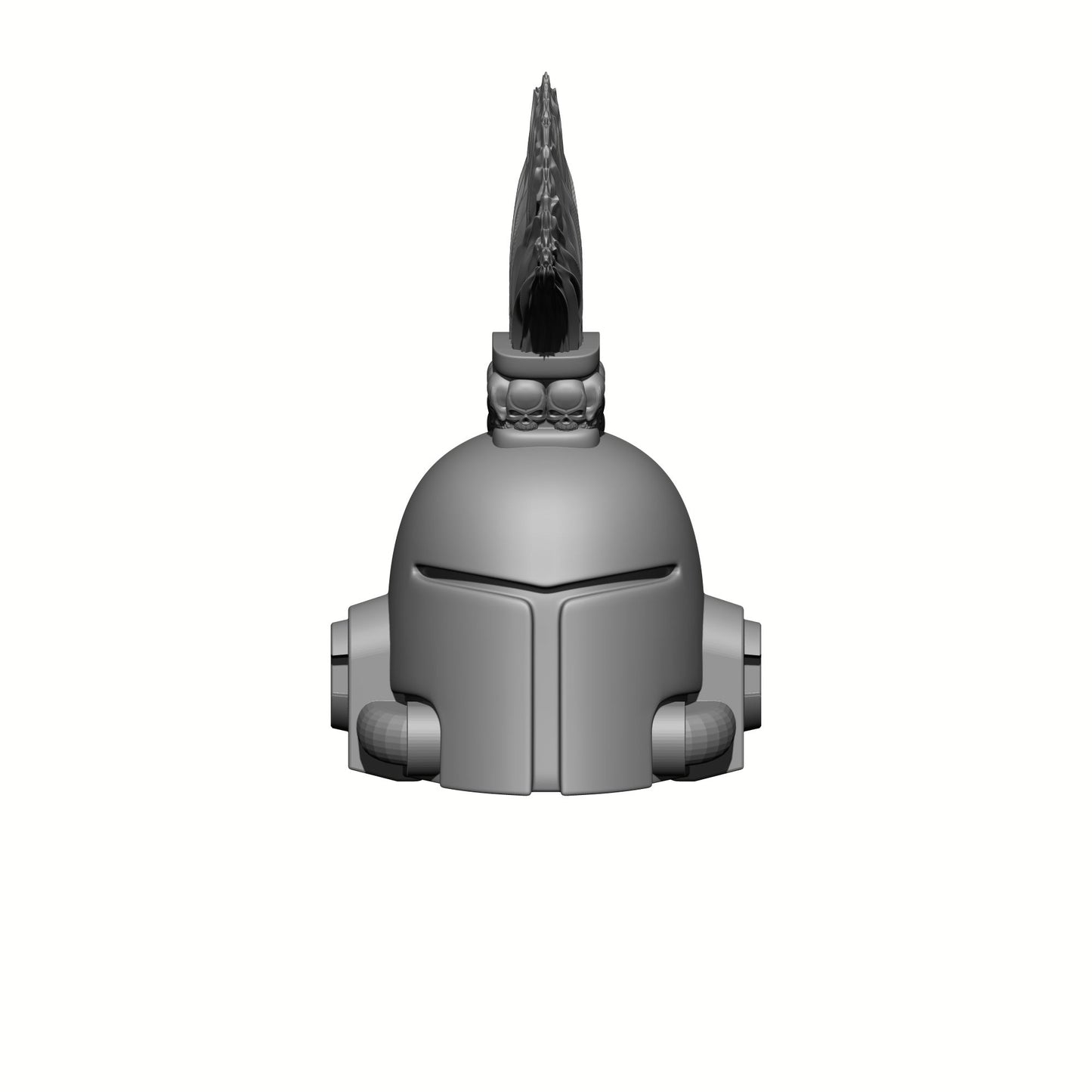 Space Crusader Helmet with Mohawk, Skulls, and Tubes for McFarlane Toys Space Marine Action Figures