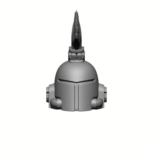 Space Crusader Helmet with Mohawk, Skulls, and Tubes for McFarlane Toys Space Marine Action Figures