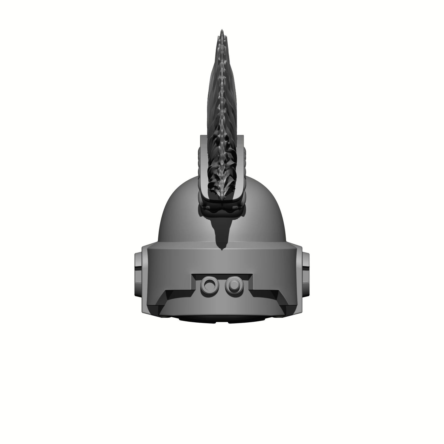 Space Crusader Helmet with Mohawk, Skulls, and Tubes for McFarlane Toys Space Marine Action Figures