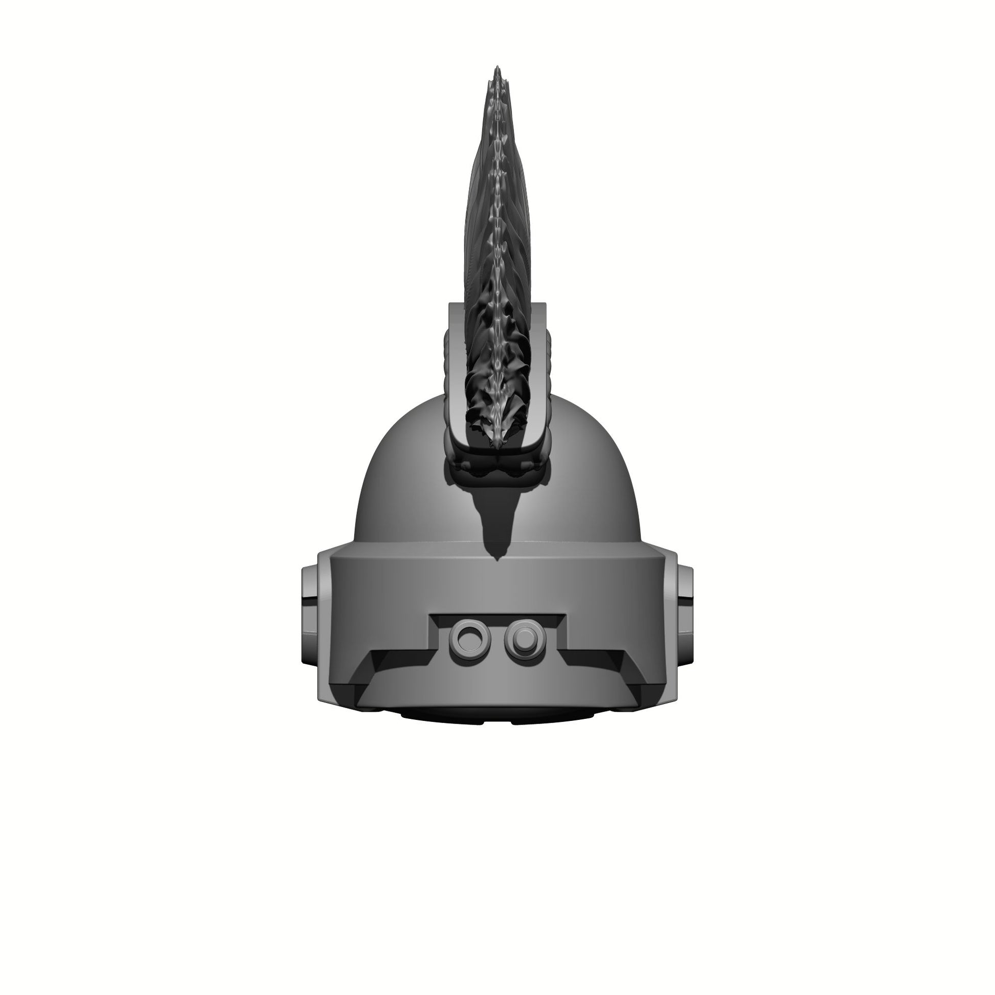 Space Crusader Helmet with Mohawk, Skulls, and Tubes for McFarlane Toys Space Marine Action Figures