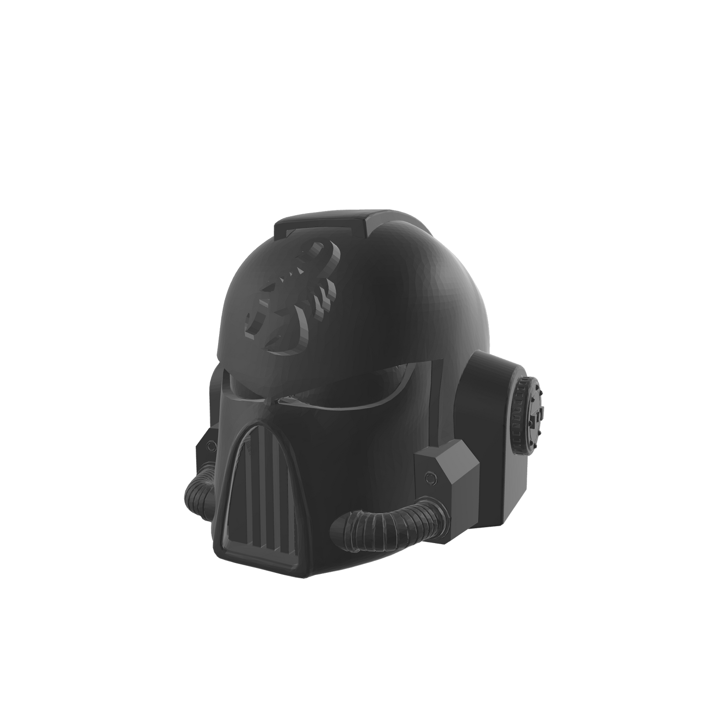 Red Scorpions Chapter Mark VII Helmet for McFarlane Toys Loyalist Marine Action Figures Custom 1:12th Scale Head Swap