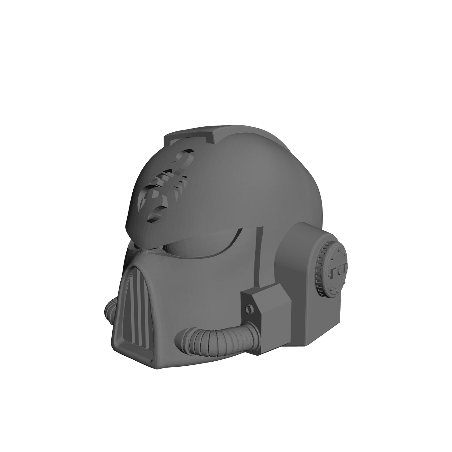 Red Scorpions Chapter Mark VII Helmet V2E for McFarlane Toys Loyalist Marine Action Figures Custom 1:12th Scale Head Swap