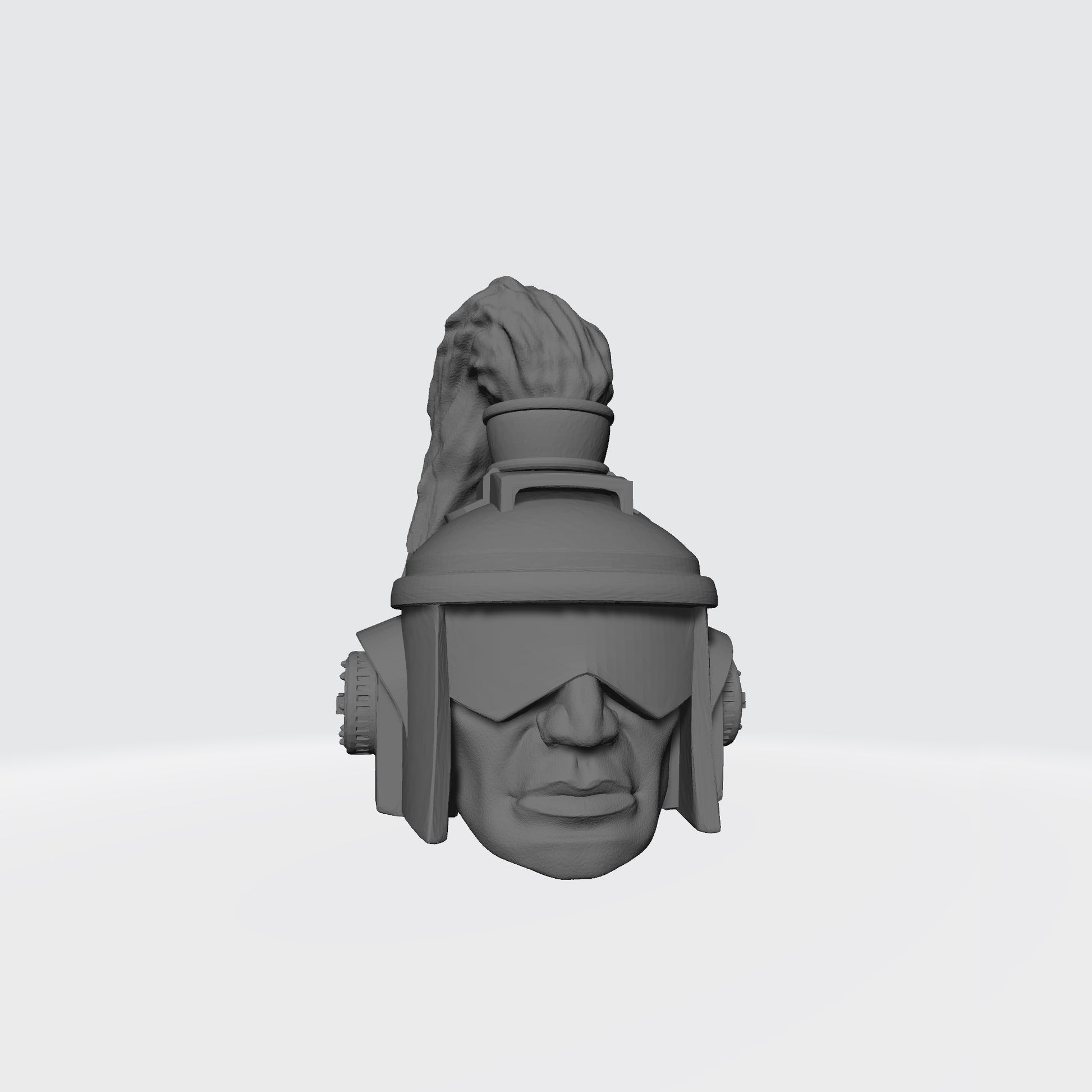 Thunder Legion MK1 Head Sculpt Open Face with Visor for Action Figures and Miniatures