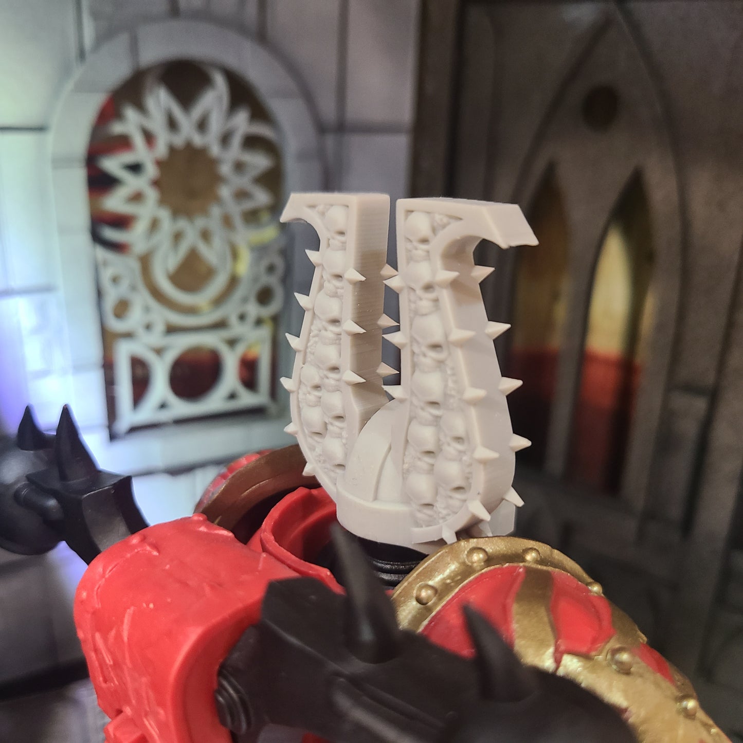 World Eaters Legions Berzerker Skull Helmet Ver. 2 for McFarlane Toys Traitor Marine Action Figures