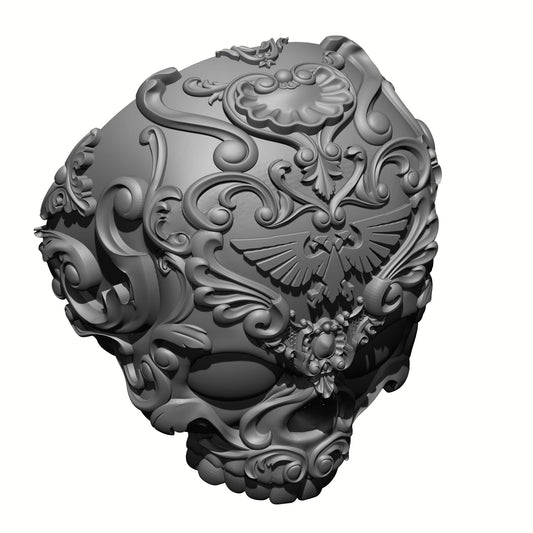 Custom Space Marine Los Muertos Chapter Knee Pad Armor for McFarlane Toys Action Figures