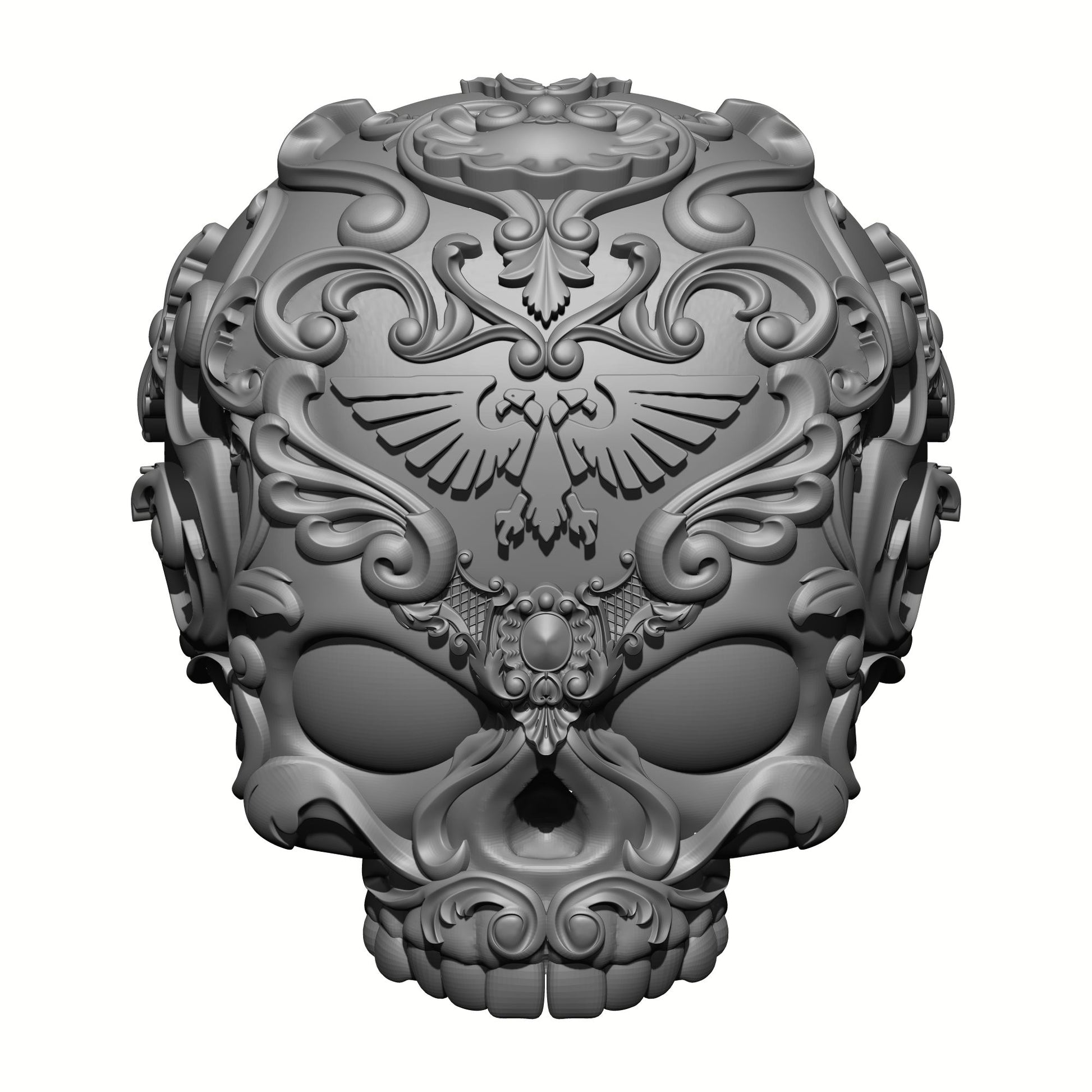 Custom Space Marine Los Muertos Chapter Knee Pad Armor for McFarlane Toys Action Figures