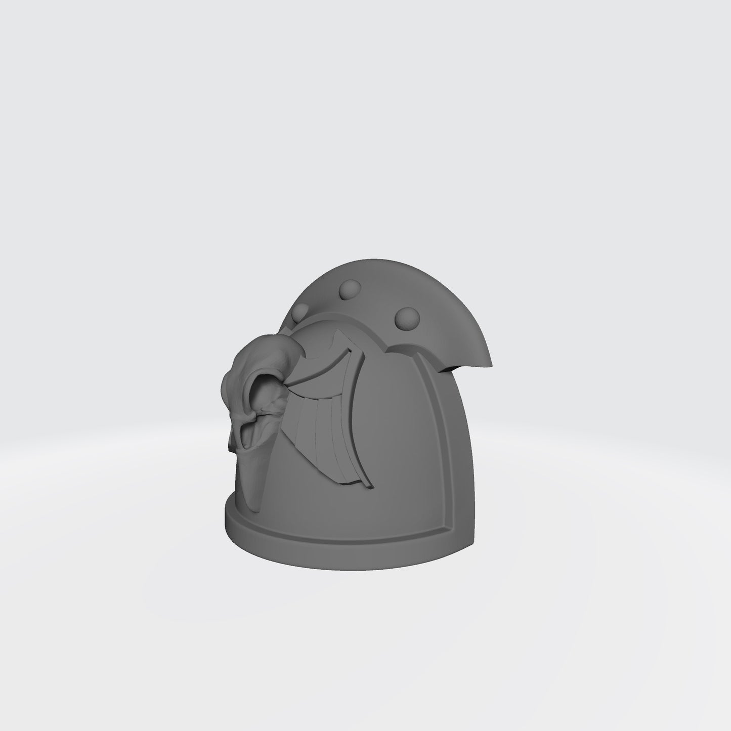 Raven Guard Shrike MK III 3 Quarter Studded Shoulder Pad with Raven Skull for McFarlane Toys Space Marine Action Figures