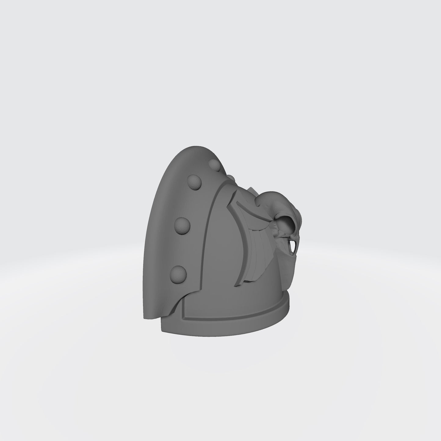 Raven Guard Shrike MK III 3 Quarter Studded Shoulder Pad with Raven Skull for McFarlane Toys Space Marine Action Figures