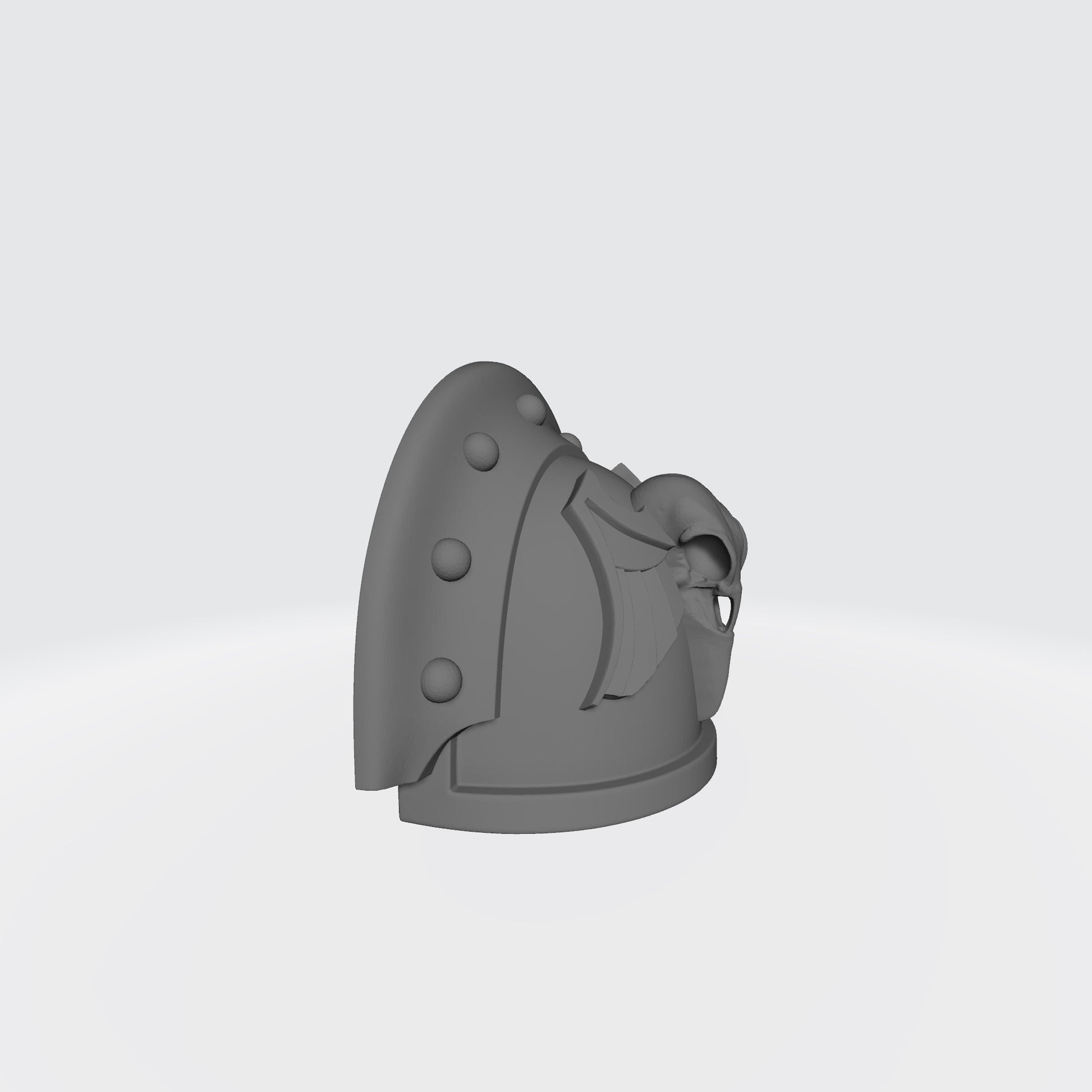 Raven Guard Shrike MK III 3 Quarter Studded Shoulder Pad with Raven Skull for McFarlane Toys Space Marine Action Figures