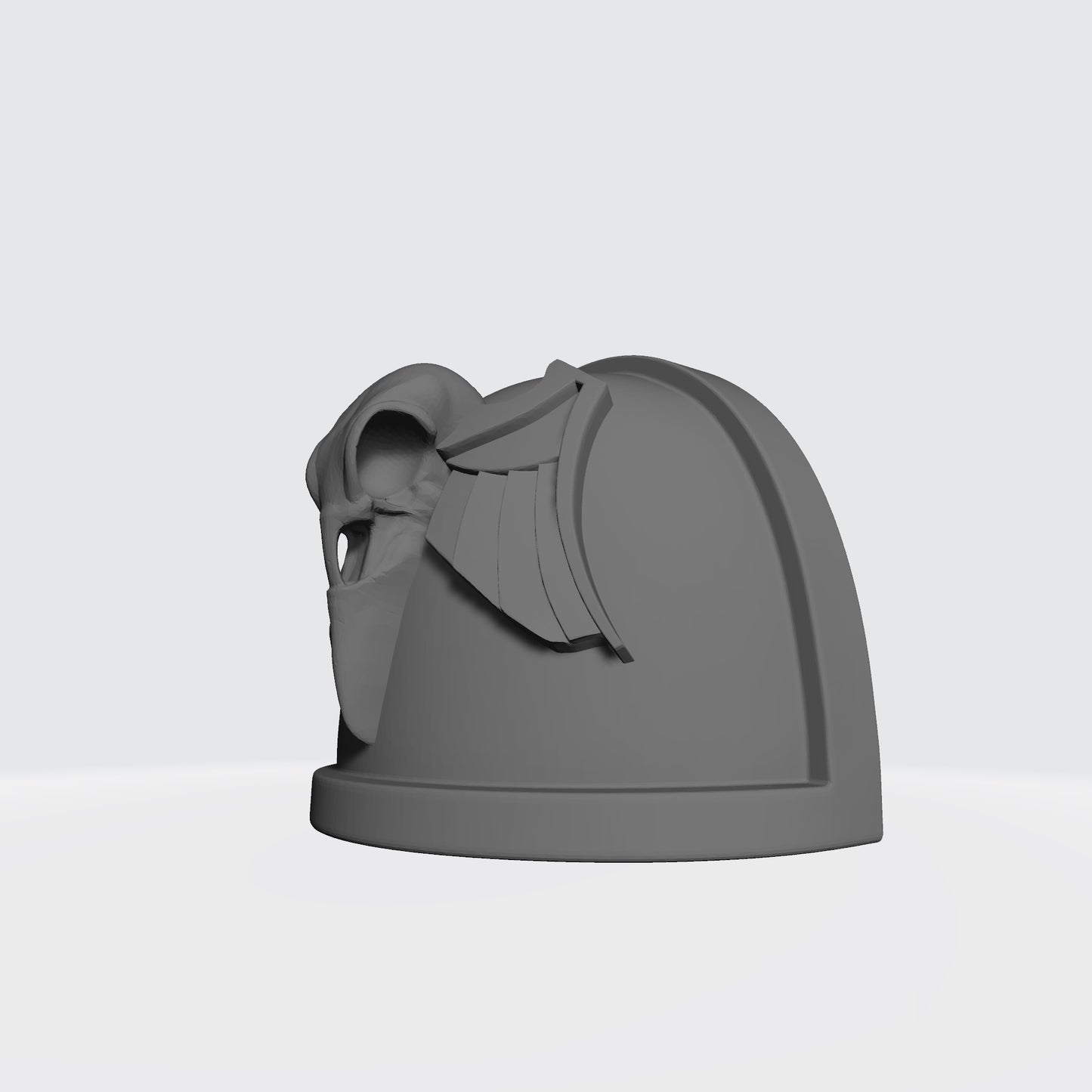 Raven Guard Shrike MK IV Right Shoulder Pad with Raven Skull for McFarlane Toys Space Marine Action Figures