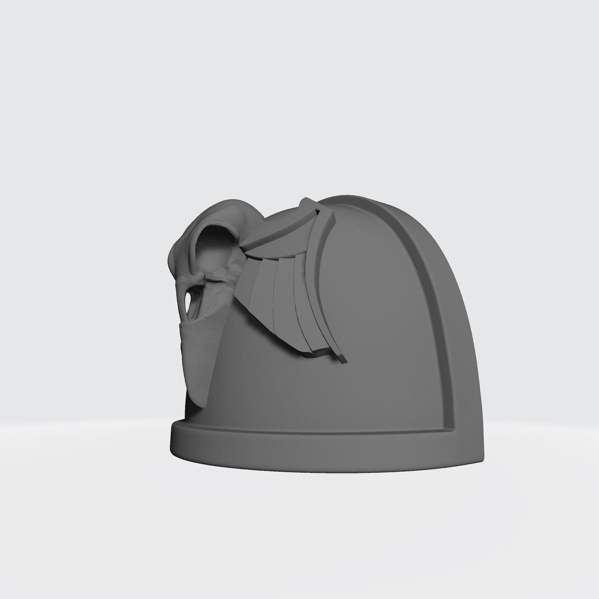 Raven Guard Shrike MK IV Right Shoulder Pad with Raven Skull for McFarlane Toys Space Marine Action Figures