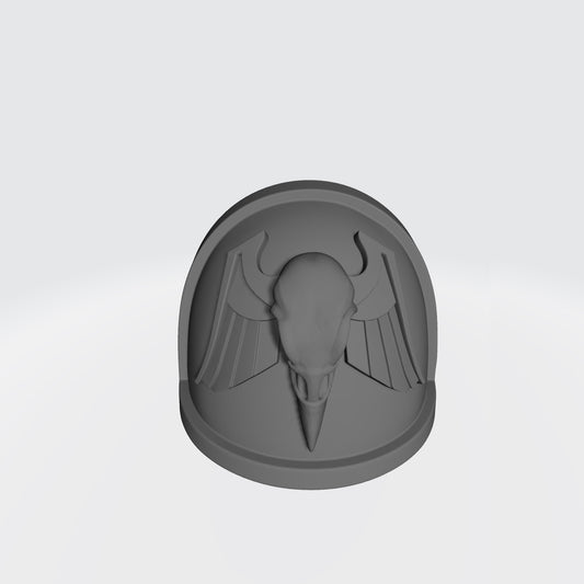 Raven Guard Shrike MK IV Right Shoulder Pad with Raven Skull for McFarlane Toys Space Marine Action Figures
