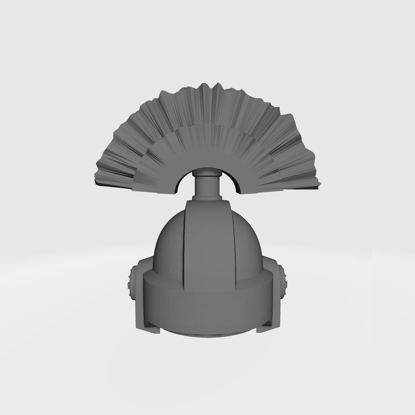 Custom Chaos Marine Traitor Legions Mark VII Helmet with Arrow and Plume for McFarlane Toys Space Marine Action Figures