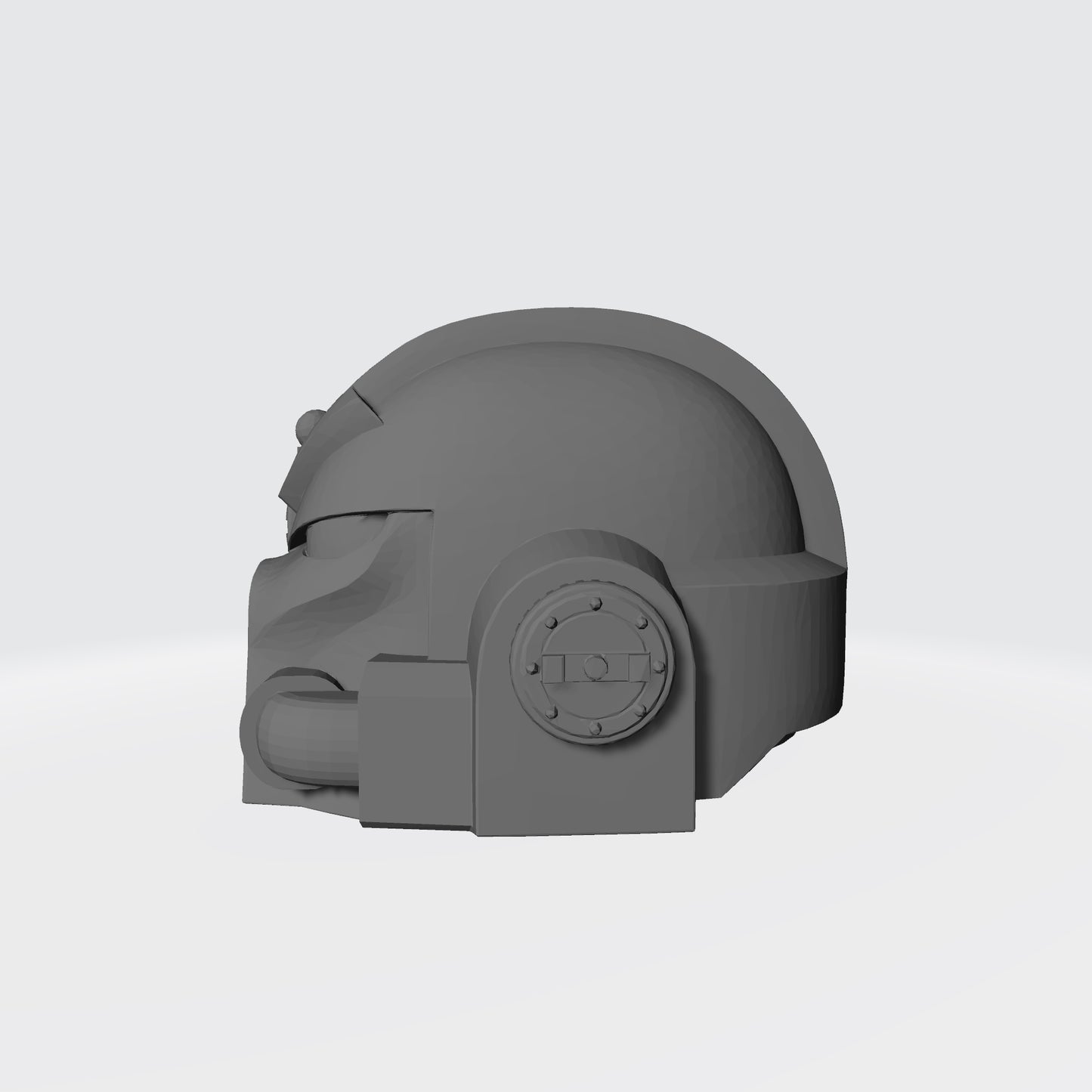 Custom Chaos Marine Traitor Legions Mark VII Helmet with Arrow and Targeting Optics for McFarlane Toys Space Marine Action Figures