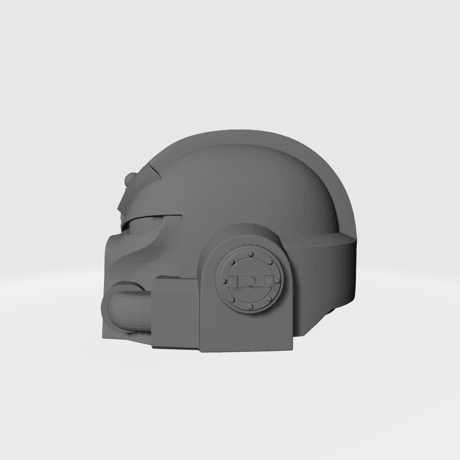 Custom Chaos Marine Traitor Legions Mark VII Helmet with Arrow and Targeting Optics for McFarlane Toys Space Marine Action Figures