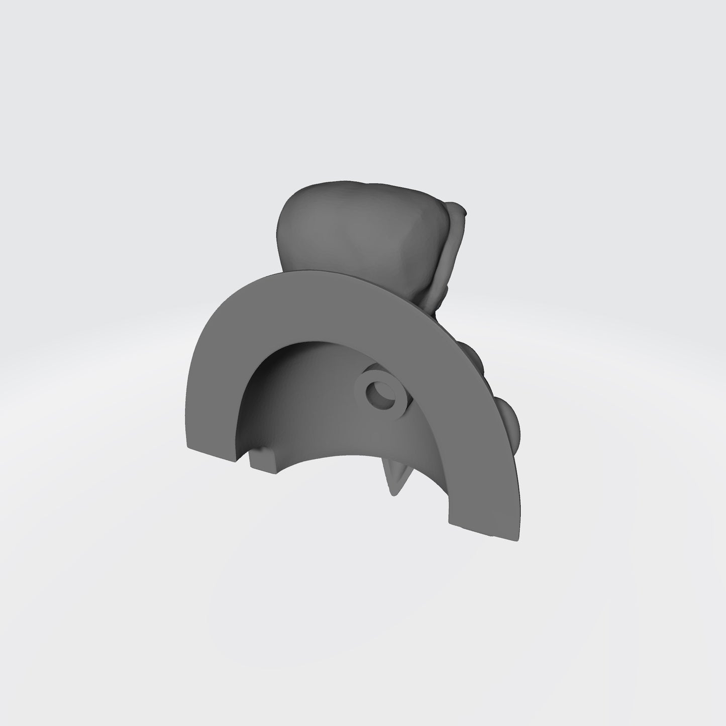 Raven Guard MK VII Studded Shoulder Pad with Large Chained Raven Skull for McFarlane Toys Space Marine Action Figures