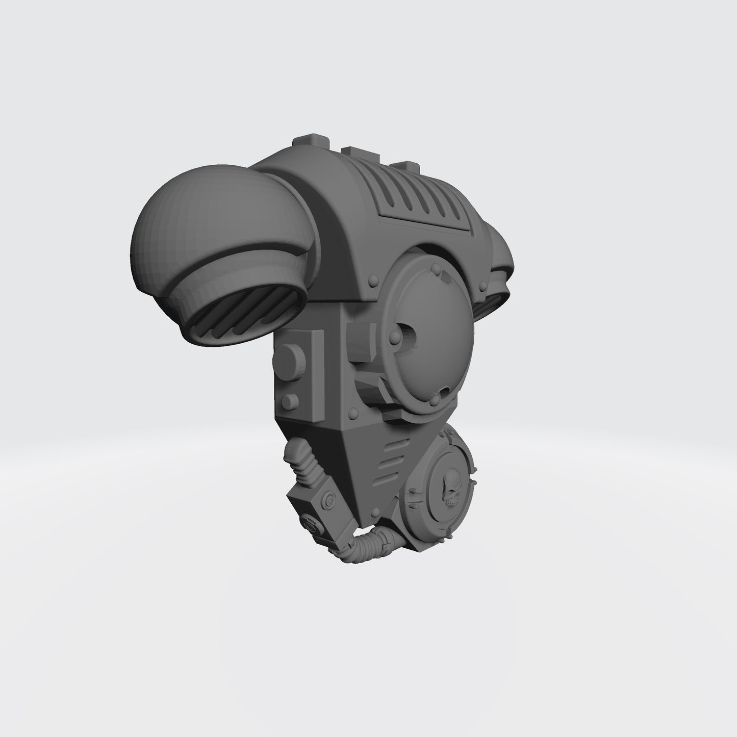 Space Marine Back Pack with Right Drum Primaris Gravis Captain Mark X Power Armor for McFarlane Toys Space Marine Action Figures Kit