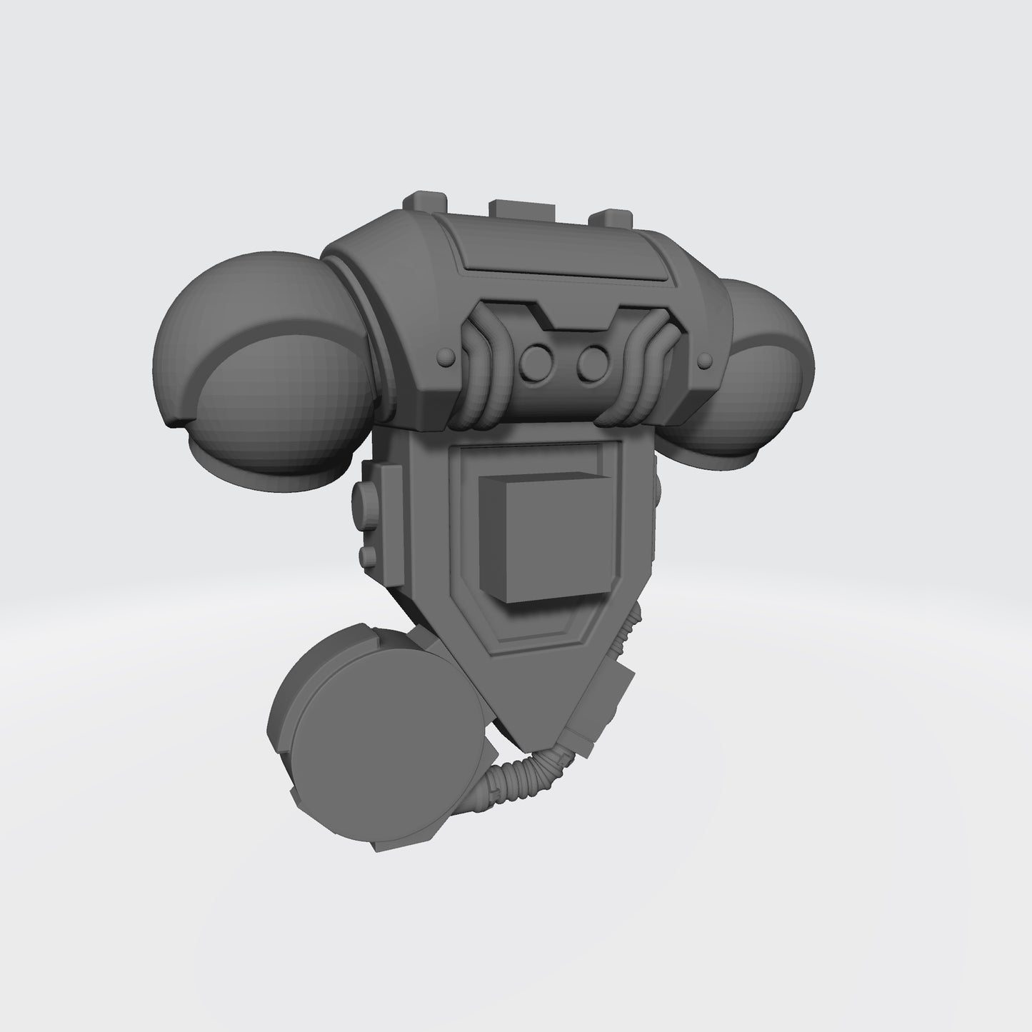 Space Marine Back Pack with Right Drum Primaris Gravis Captain Mark X Power Armor for McFarlane Toys Space Marine Action Figures Kit