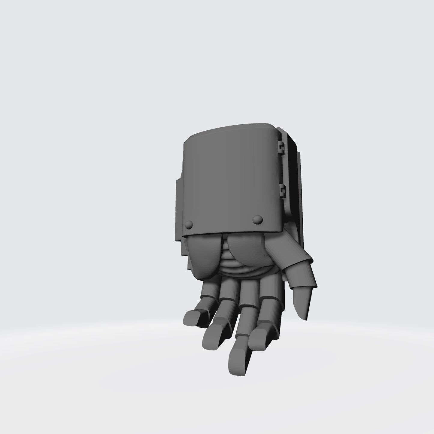 Power Fist Captain Gravis Armour with Wrist-mounted, Ammo Belt-fed Bolter