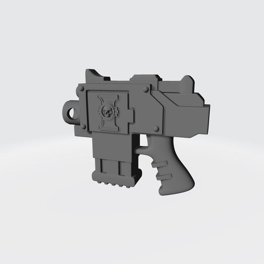 Deathwatch Bolt Pistol Mark IV Tigrus Pattern with Rivets for McFarlane Space Marine Action Figures