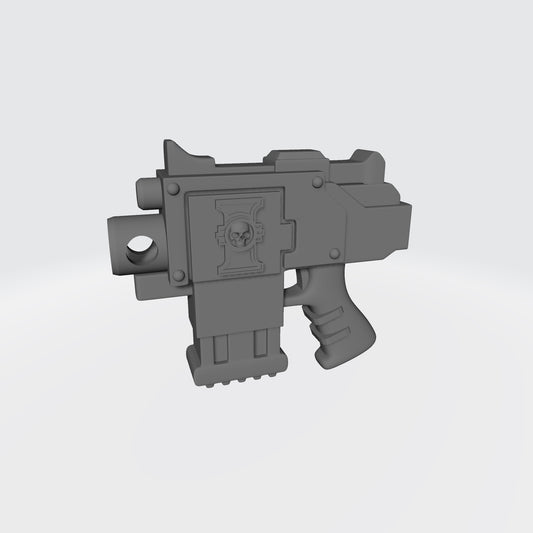 Deathwatch Bolt Pistol Mark IV Tigrus Pattern with Rivets for McFarlane Space Marine Action Figures