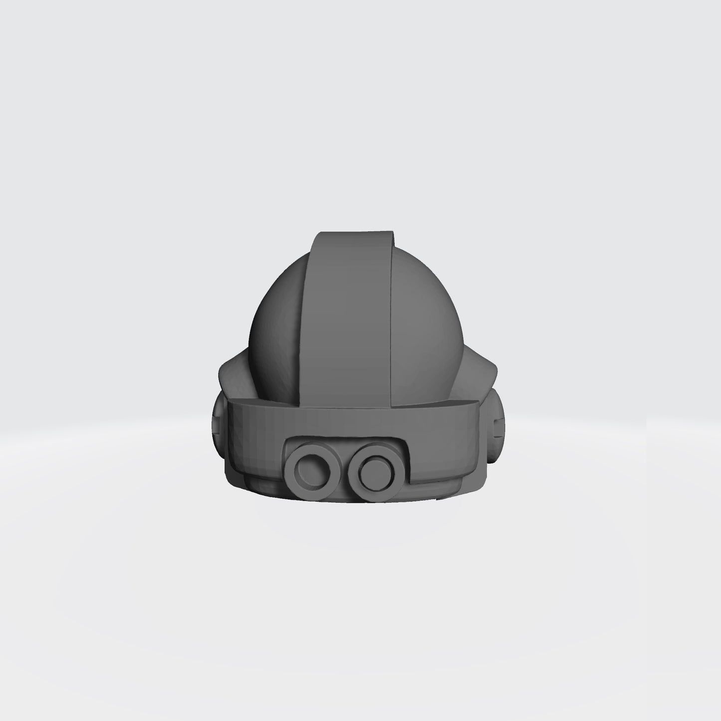 Back of the FWG Night Lords Legion Skull Helmet with Fangs compatible with McFarlane Toys Space Marines