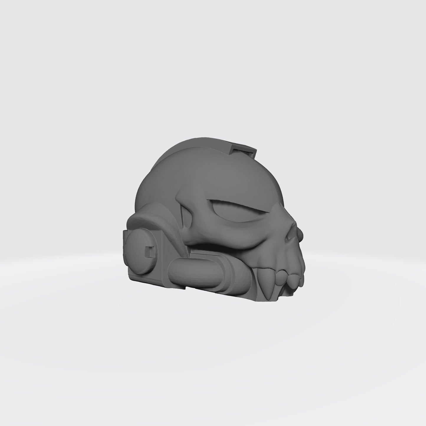 Night Lords Legion Skull Helmet with Fangs compatible with McFarlane Toys Space Marines Right Angle