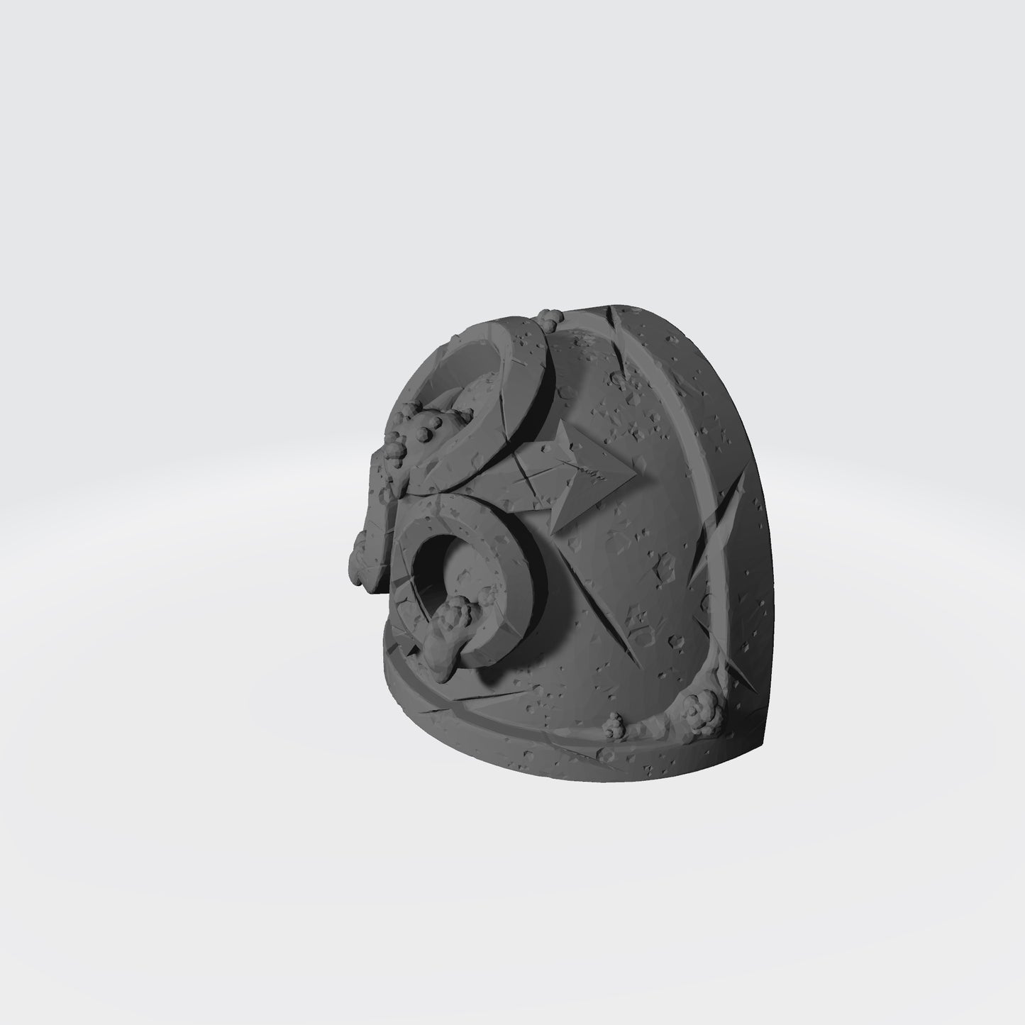 Custom Plague Marine MKIV Damaged Shoulder Pad of Decay - Gen: 4 Pauldron Compatible with McFarlane Toys Space Marines
