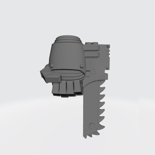 Battle Brother Right Handed Power Fist with Chainblade for McFarlane Toys Space Marine Action Figures