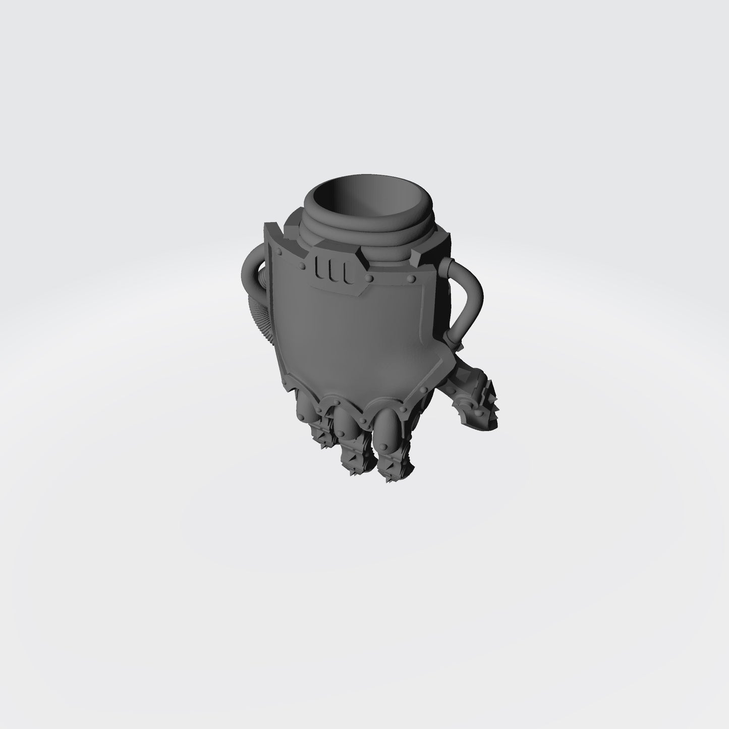 Mech Hands Right Hand Open Power Gauntlet compatible with McFarlane Toys 7-inch armored action figures custom resin accessory