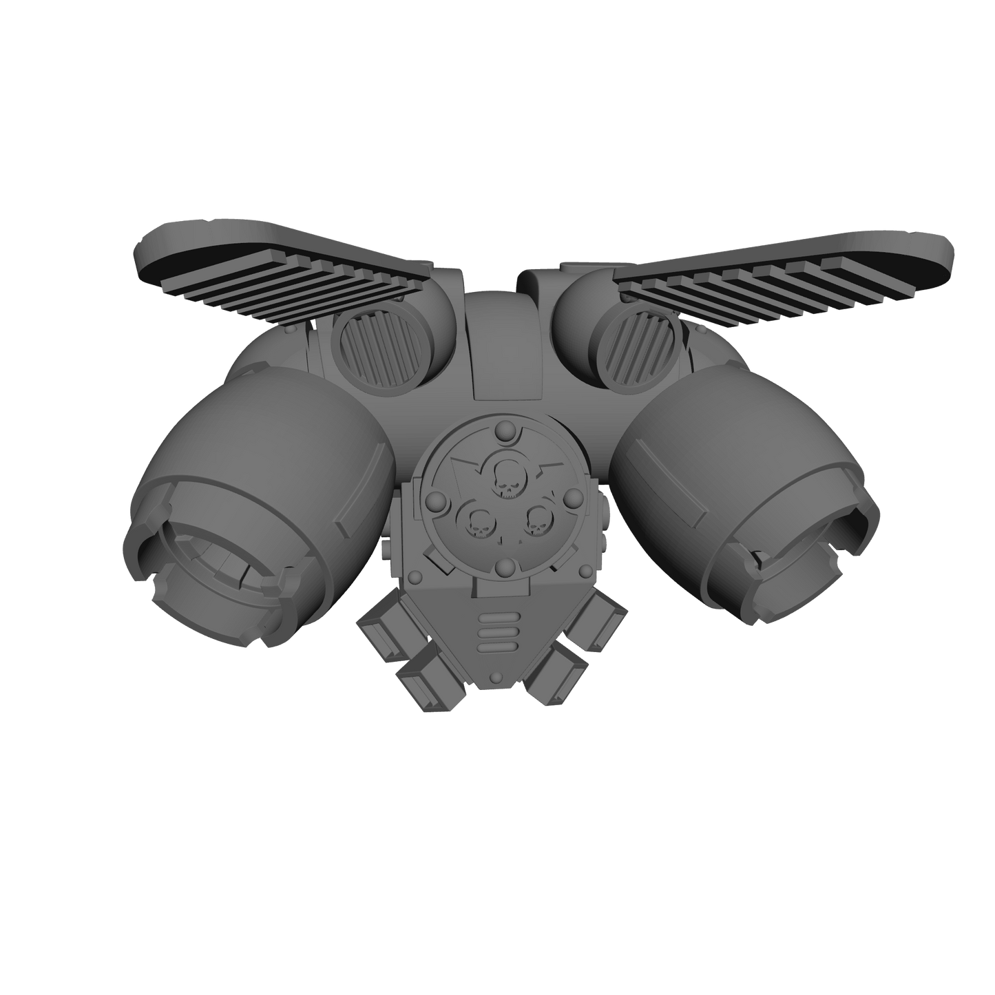 Death Guard Legions Nurgle Winged Jump Pack Compatible with McFarlane Toys Traitor Marine Action Figures Custom 1:12th Scale Part