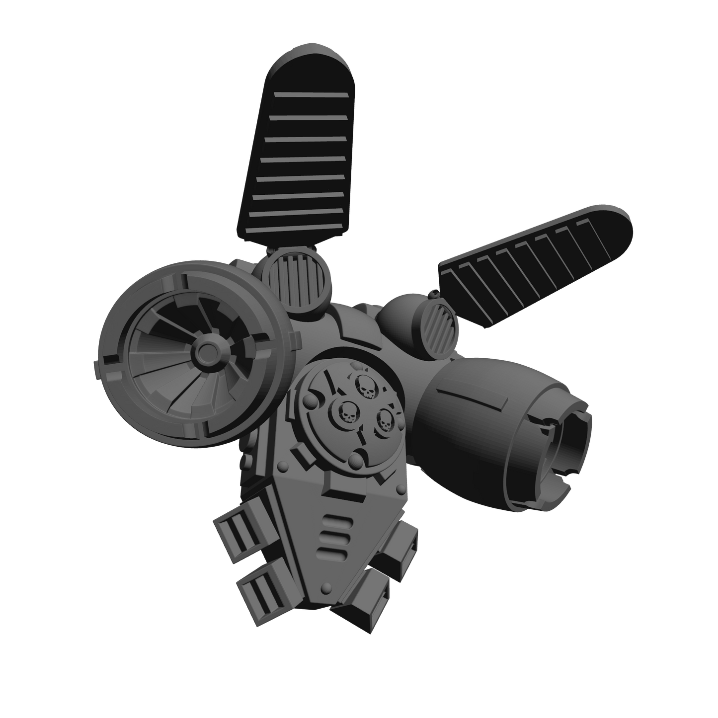 Death Guard Legions Nurgle Winged Jump Pack Compatible with McFarlane Toys Traitor Marine Action Figures Custom 1:12th Scale Part