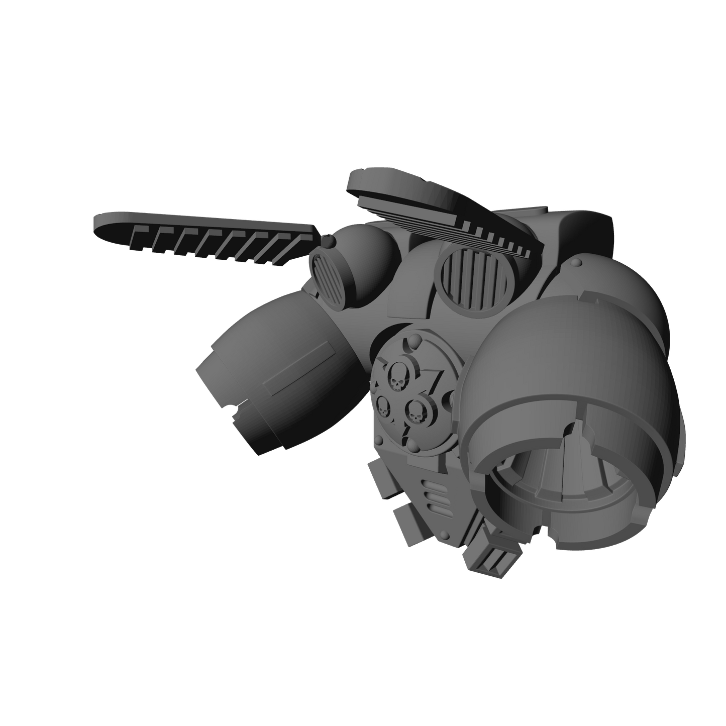 Death Guard Legions Nurgle Winged Jump Pack Compatible with McFarlane Toys Traitor Marine Action Figures Custom 1:12th Scale Part