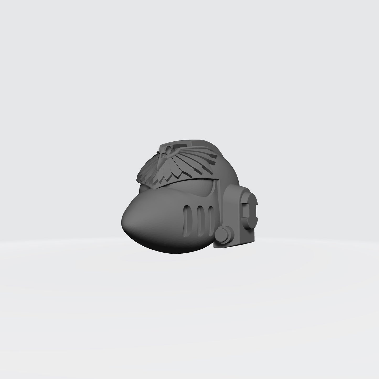 Raven Guard Shrike MKVI Corvus Helmet with Wings for McFarlane Toys Space Marine Action Figures