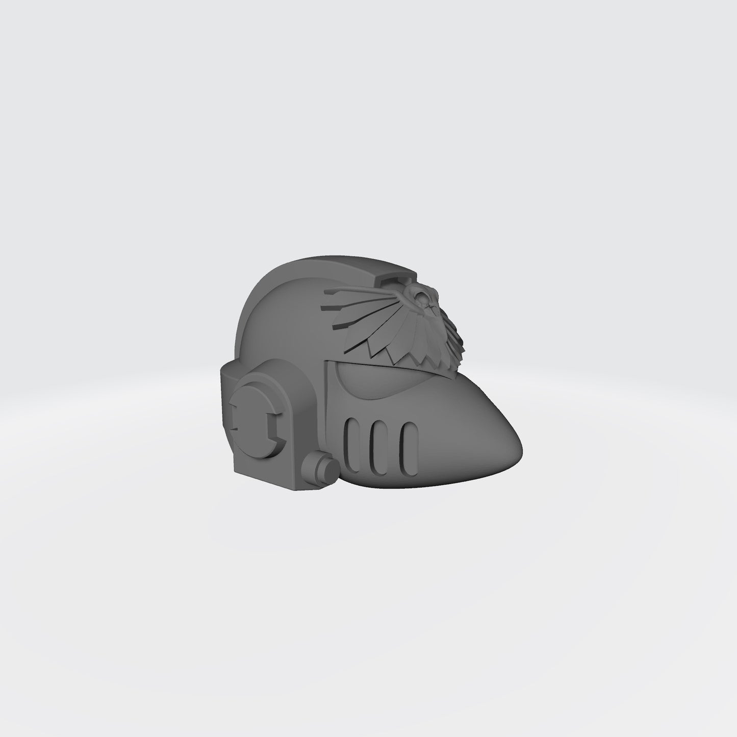 Raven Guard Shrike MKVI Corvus Helmet with Wings for McFarlane Toys Space Marine Action Figures
