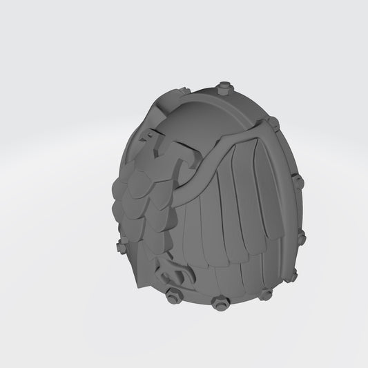 Custom Ultramarine Victrix Guard MKVII Shoulder Pad with Bolts for Grimdark Praetorian McFarlane Toys Battle Brother Space Marine Action Figures