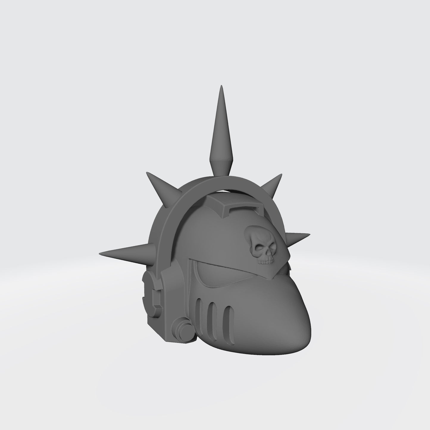 Sanguis Legion MKVI Helmet (Beaky) Skull and Iron Spiked Halo for McFarlane Toys Action Figures