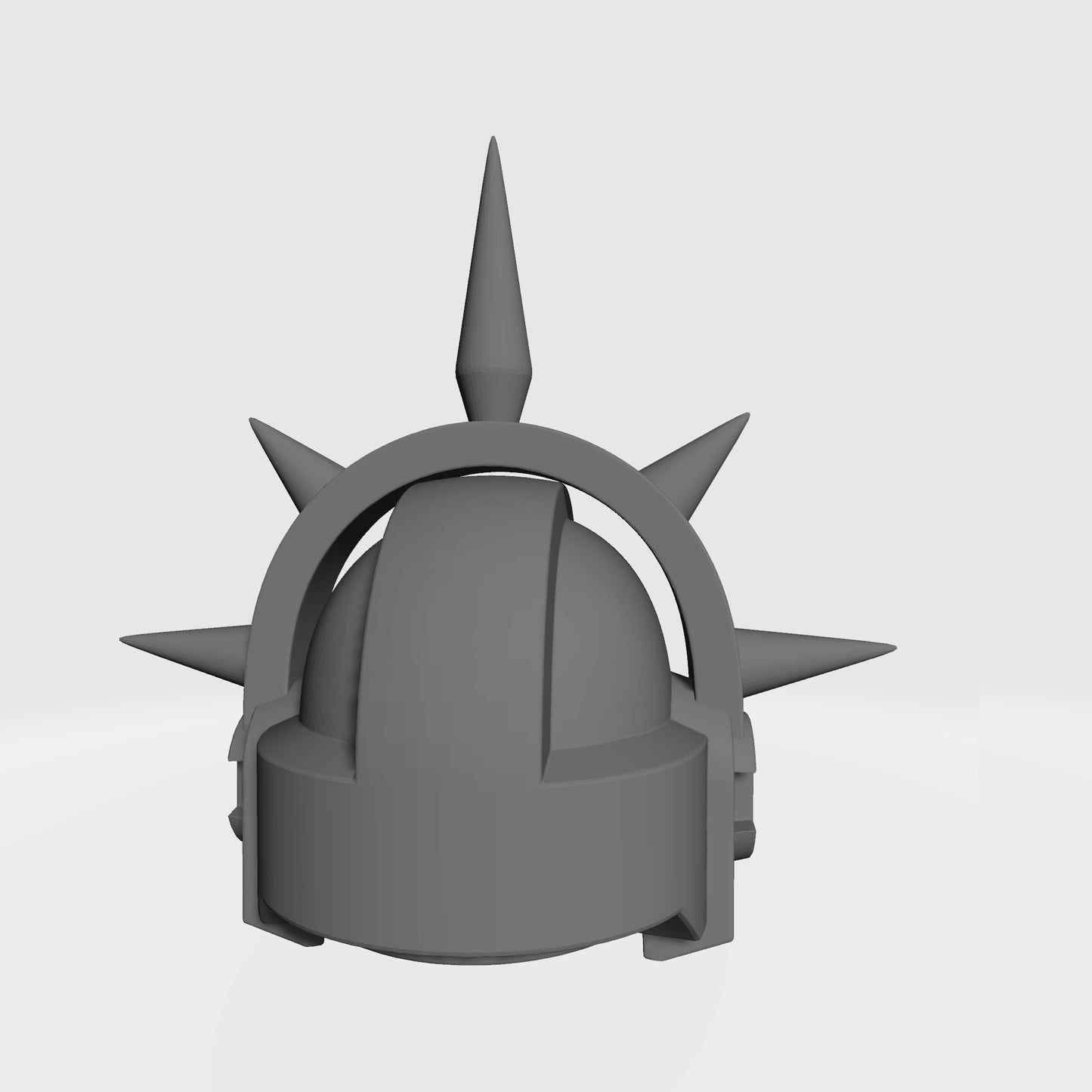 Sanguis Legion MKVI Helmet (Beaky) Skull and Iron Spiked Halo for McFarlane Toys Action Figures