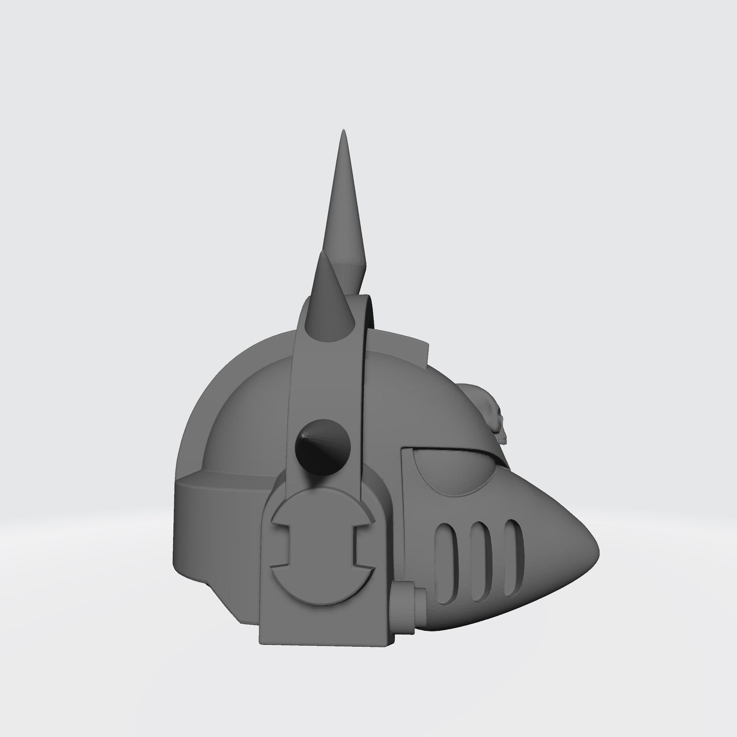 Sanguis Legion MKVI Helmet (Beaky) Skull and Iron Spiked Halo for McFarlane Toys Action Figures