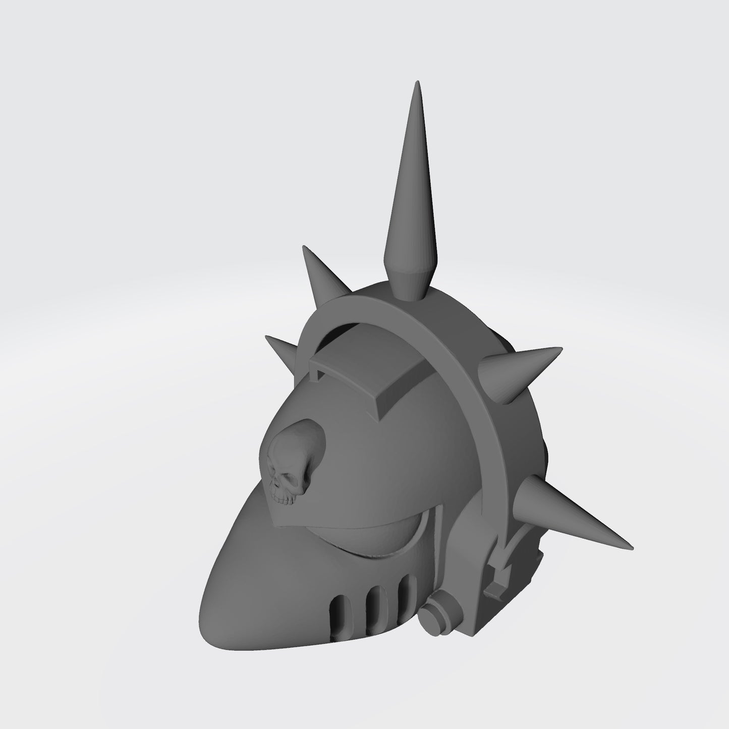 Sanguis Legion MKVI Helmet (Beaky) Skull and Iron Spiked Halo for McFarlane Toys Action Figures
