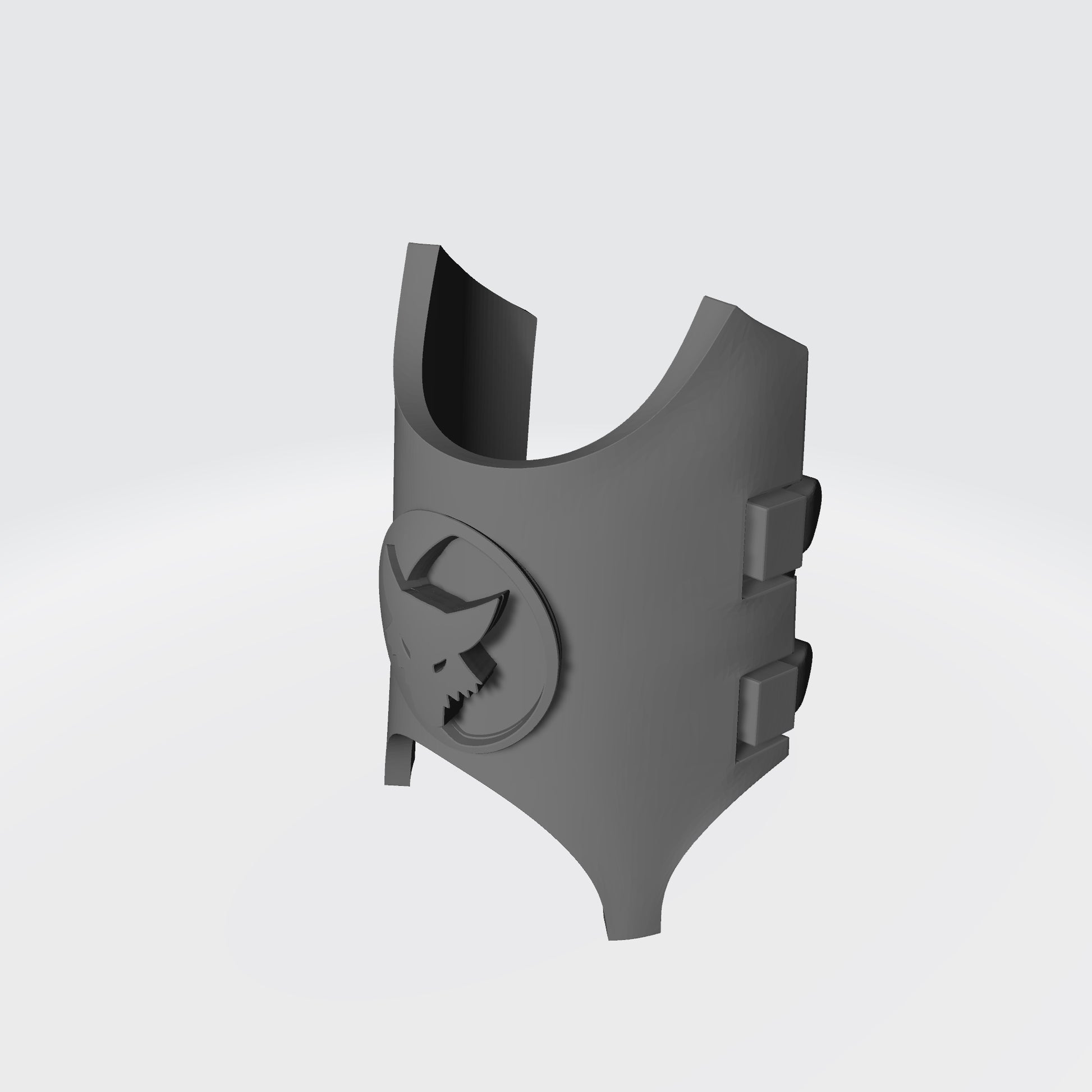 Custom Space Marine Luna Wolves Legion Shin Guard Armor with Clamps for McFarlane Toys Grimdark Battle Brothers Action Figures