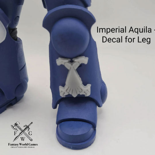 Ultramarines Shin Decal Aquila no Wings Shin Iconography compatible with McFarlane Toys Space Marines