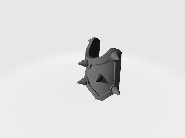 Space Marine Greaves Shin Guard with Tree Spikes with Trim Compatible with McFarlane Toys Space Marines