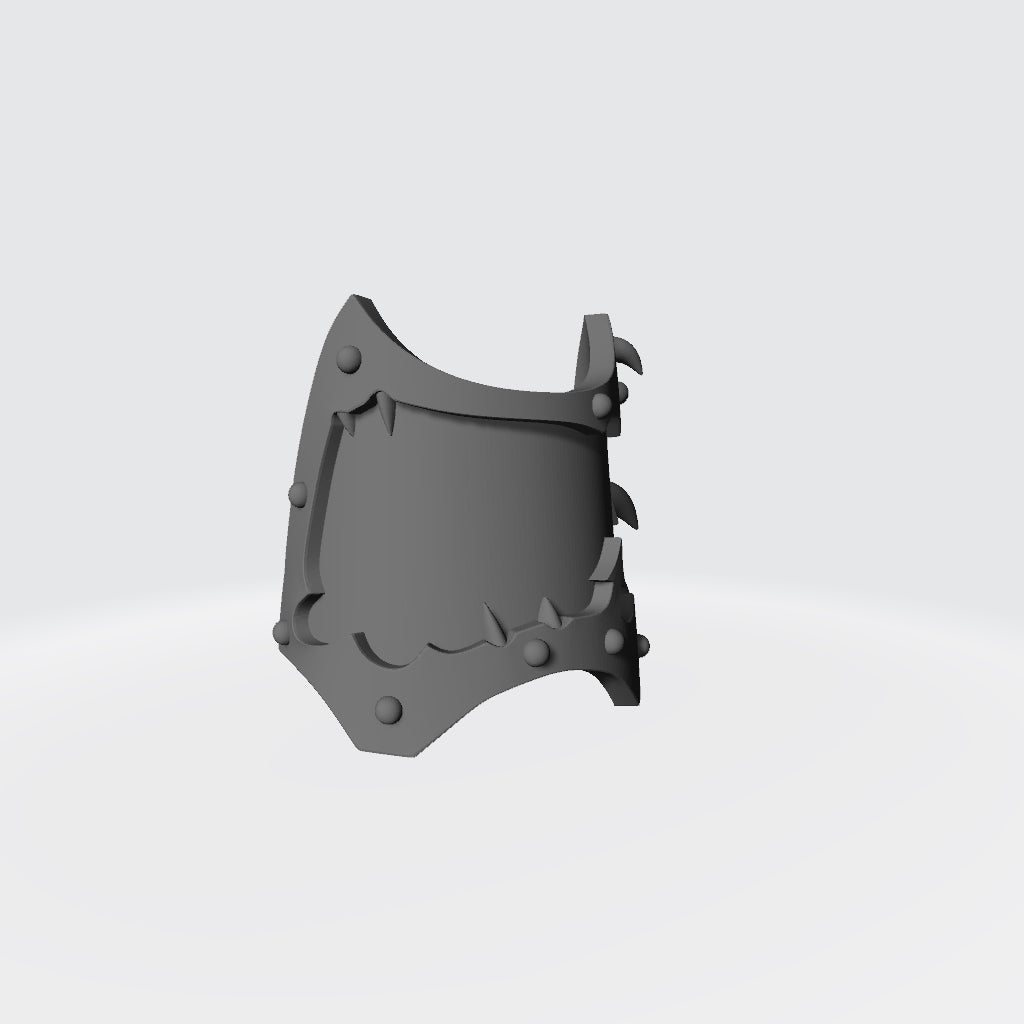 Night Lords Legion Warp Talon Shin Guards with Claw in Trim for McFarlane Toys Space Marines