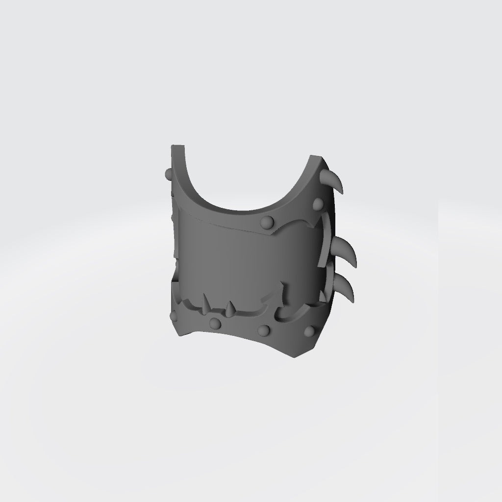 Night Lords Legion Warp Talon Shin Guards with Claw in Trim for McFarlane Toys Space Marines