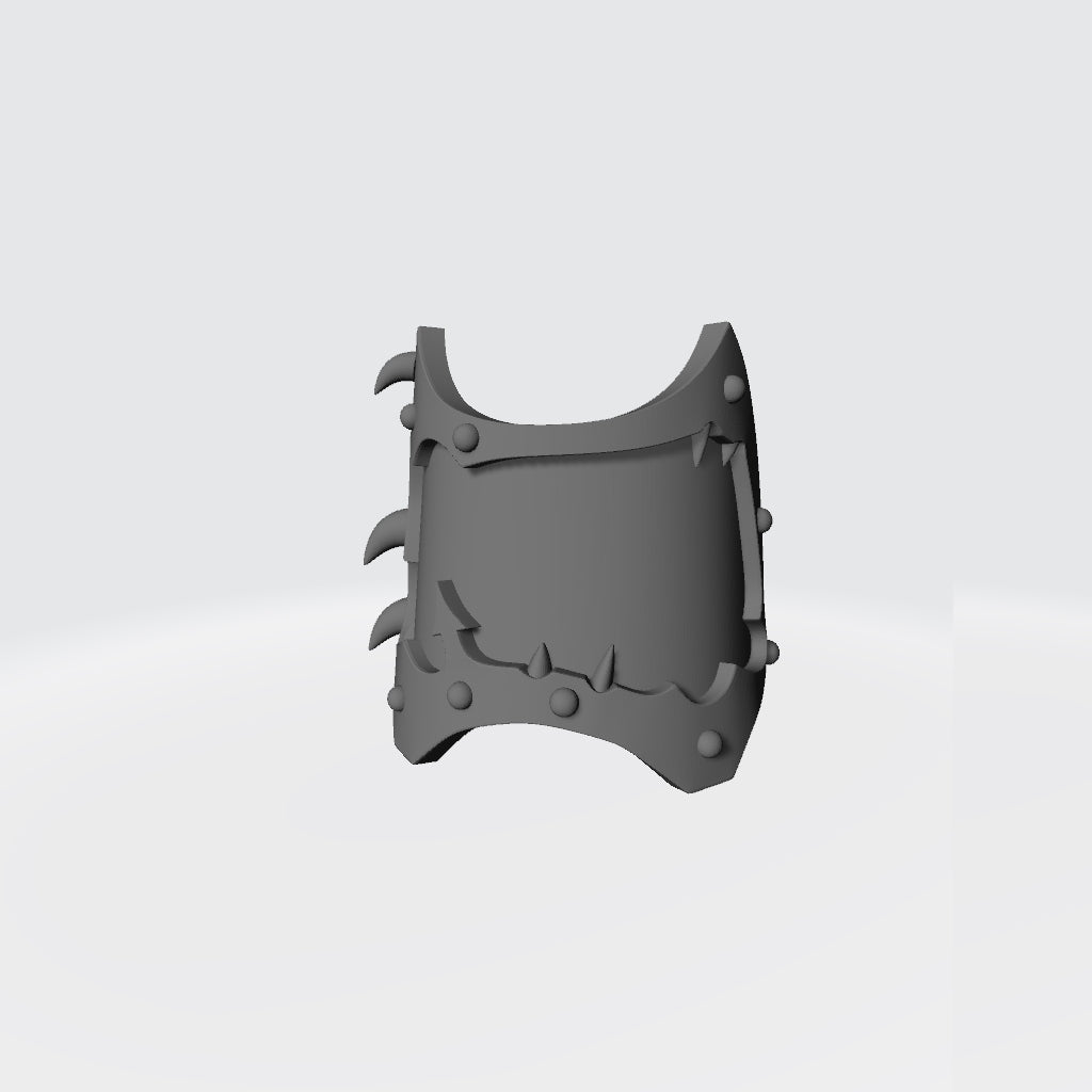 Night Lords Legion Warp Talon Shin Guards with Claw in Trim for McFarlane Toys Space Marines